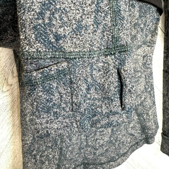 Lululemon Define Jacket Womens Size 6 Alberta Lake Teal Rose Herringbone - Picture 4 of 5